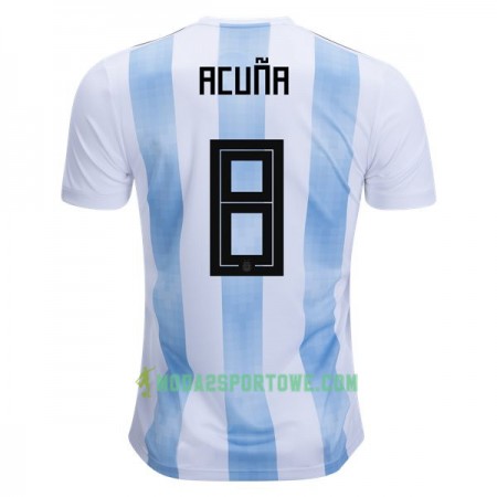 Koszulka Argentyna Acuna 8 Mistrzostwa Świata 2018 Domowe Stroje Piłkarskie